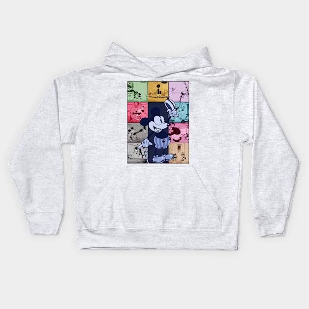 Steamboat Willie The Public Domain Eras Tour - 8 Kids Hoodie by Megadorim